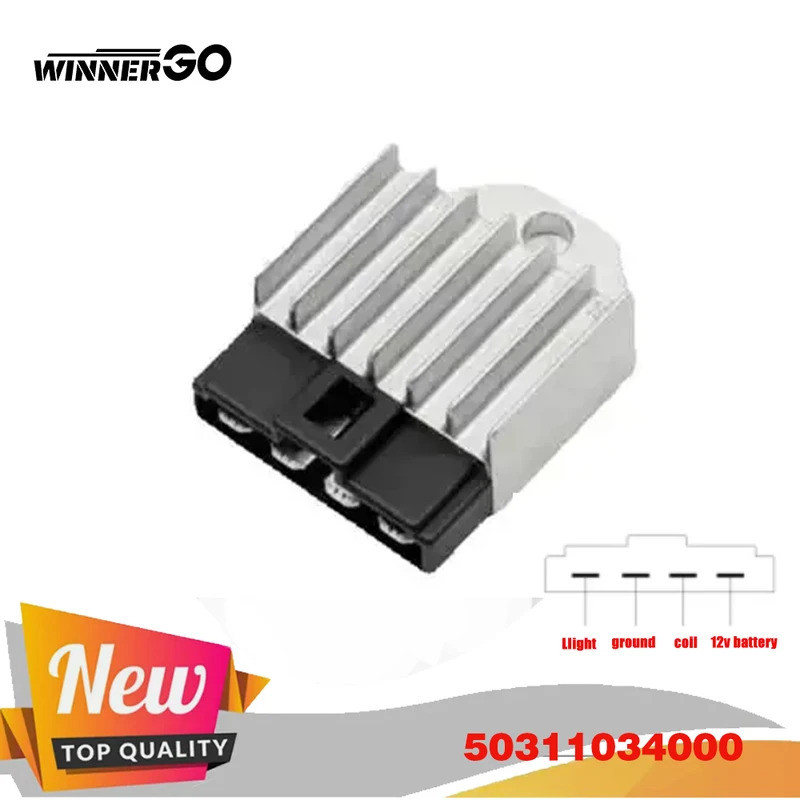 Bộ điều chỉnh chỉnh lưu điện áp Silicon kép 4 pin 12v cho xe tay ga Xe máy ATV Minarelli 1E40QMB JOG