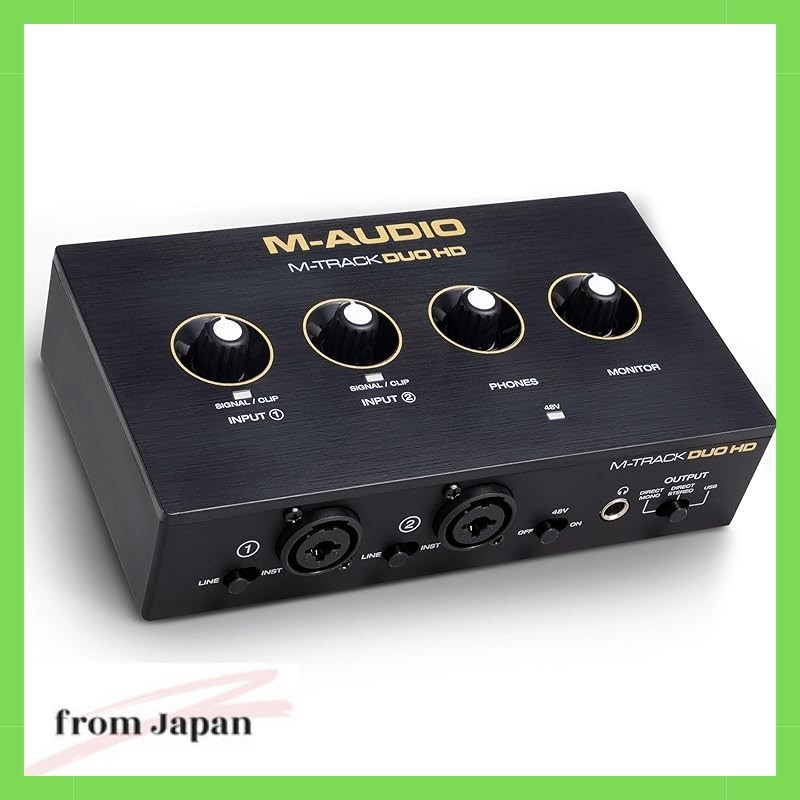 M-AUDIO M-Track Duo HD Audio Interface USB-C compatible 24bit/192kHz 2-in/2-out (XLR/TRS compatible)