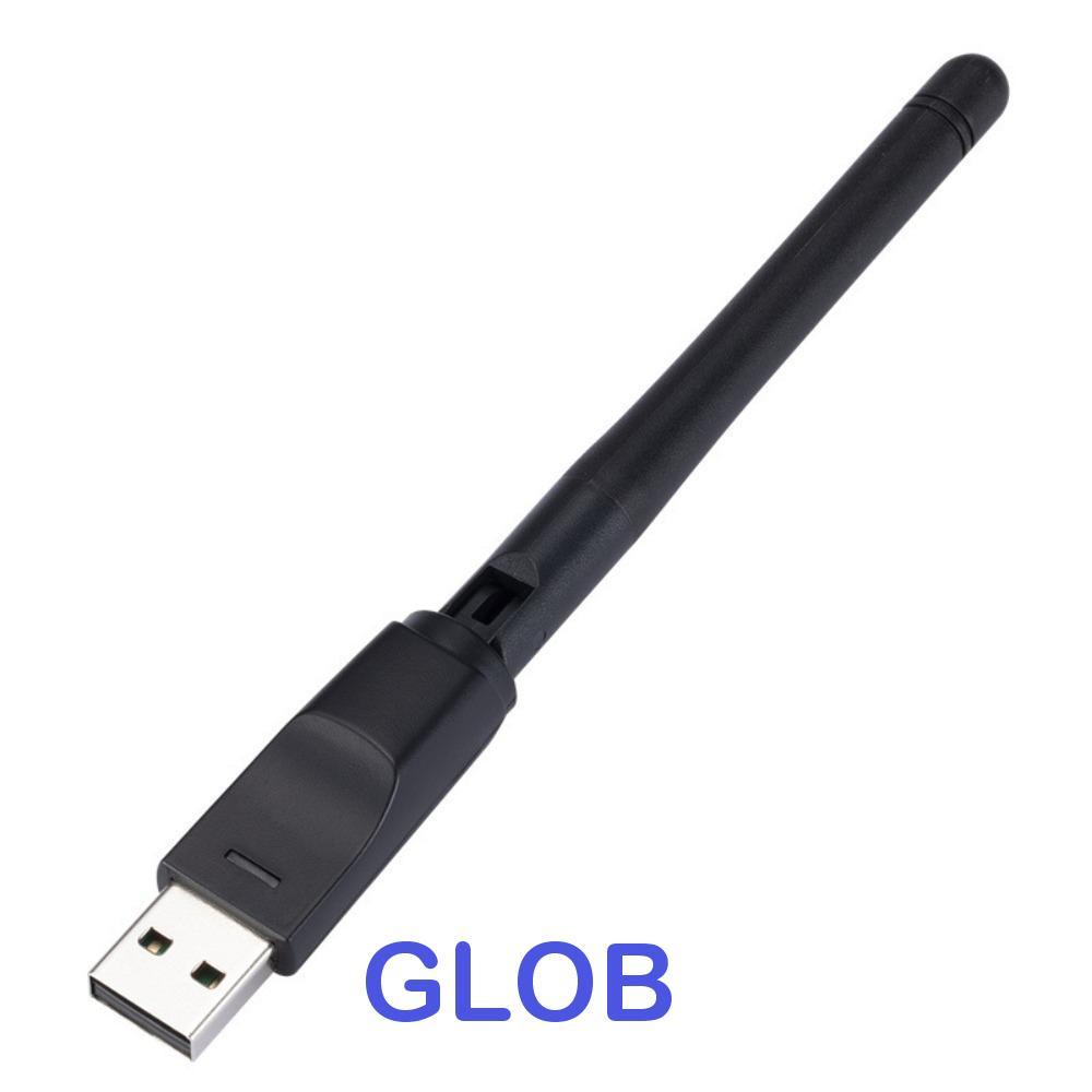 Thẻ mạng GLOB 150Mbps MT7601, Bộ chuyển đổi Wifi USB Wi-fi Dongle USB 150Mbps, Ăng-ten di động 2.4GH