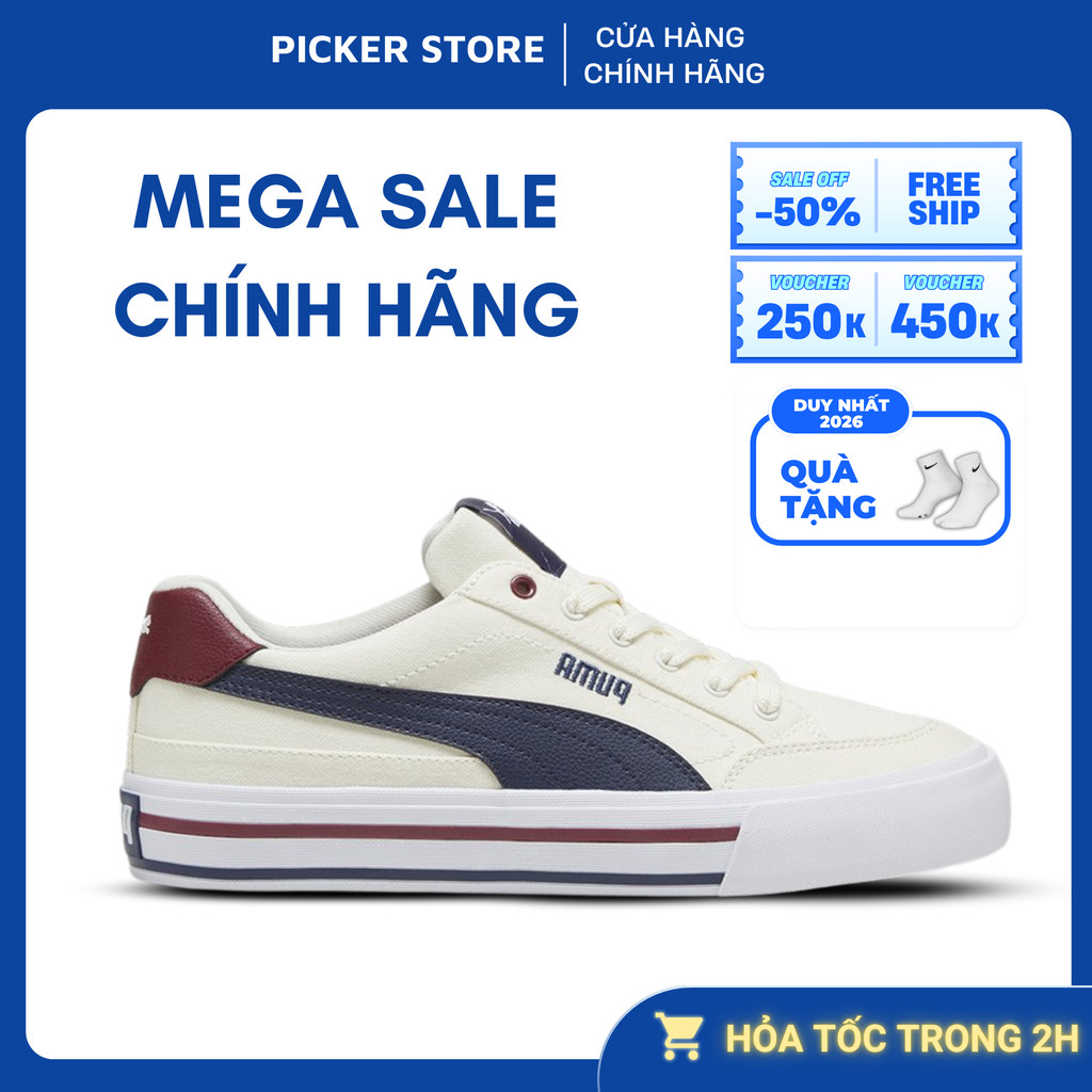 Giày Thời Trang Unisex Puma Court Classic chính hãng thể thao cho nam nữ PICKER SHOES