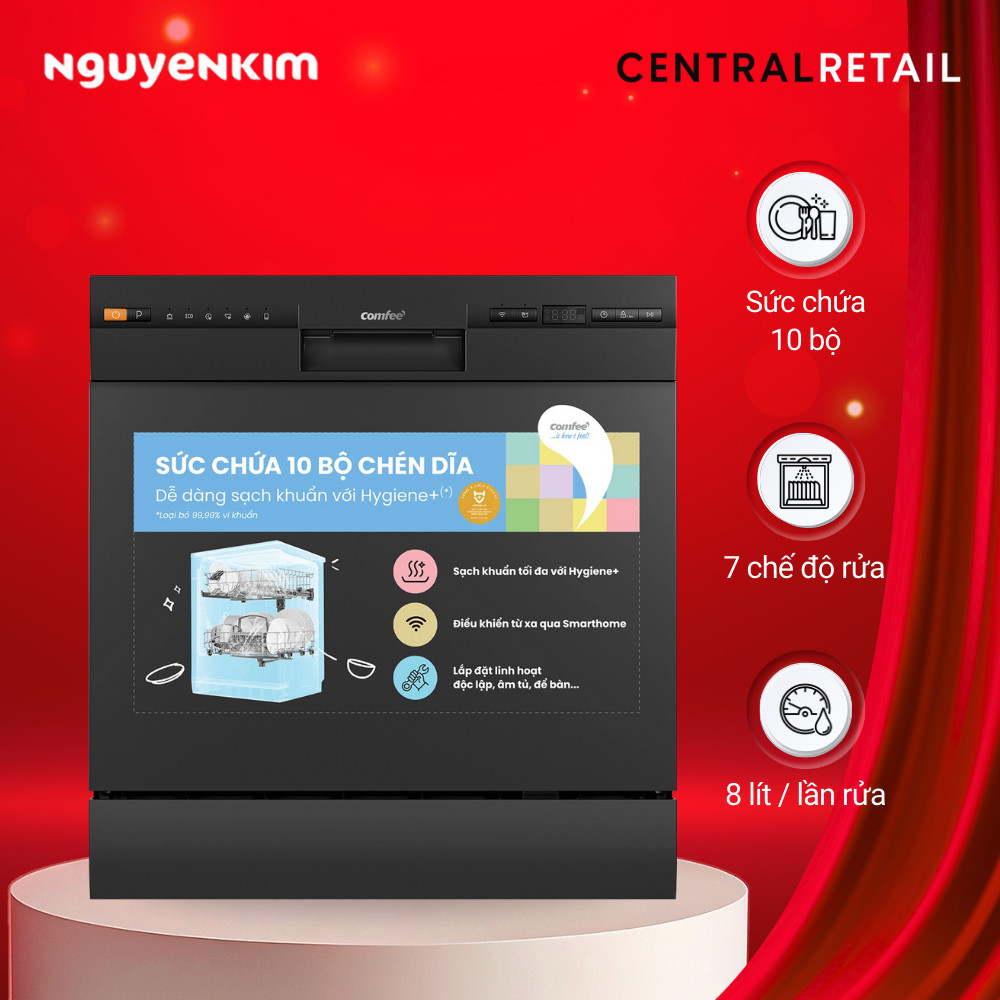 Máy rửa chén độc lập Comfee CDW-8F60RB