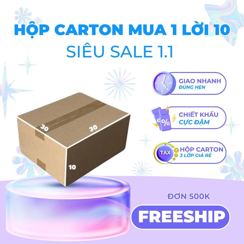 hộp carton đựng đồ combo 150 mã 30x30x10