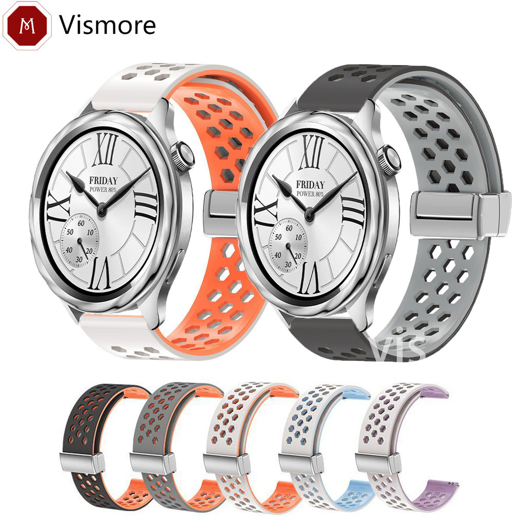 Dây đeo khóa từ tính gấp lỗ lục giác cho Xiaomi Watch S3 S4 Sport S2 S1 Pro Active Color2 Color Watc