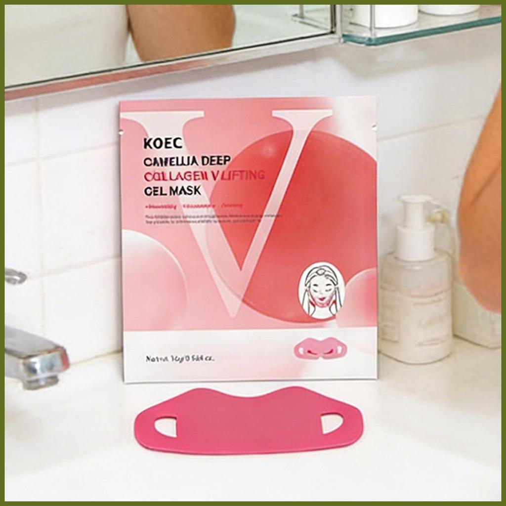 Jawline Face Cover 4 mảnh Làm săn chắc độ ẩm Nâng tức thì Làm săn chắc cổ Jawline Face Cover để làm 