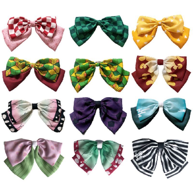 Dây buộc tóc Demon Slayer chính hãng với hình ảnh Zenitsu, Butterfly Shinobu và Muichiro