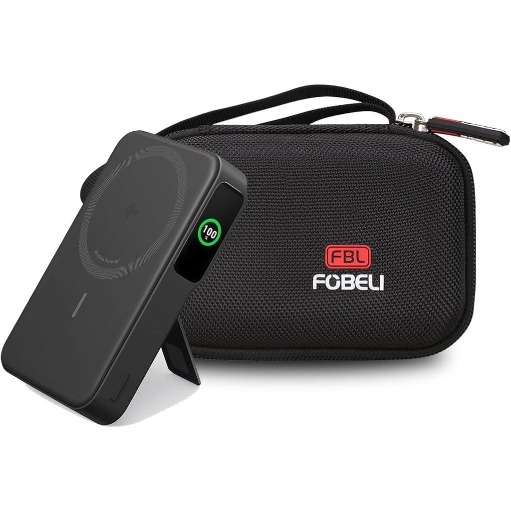 FBLFOBELI Hard Travel Case Thay thế cho Anker 633 / 622 / 621 / 321 Bộ sạc di động không dây từ tính