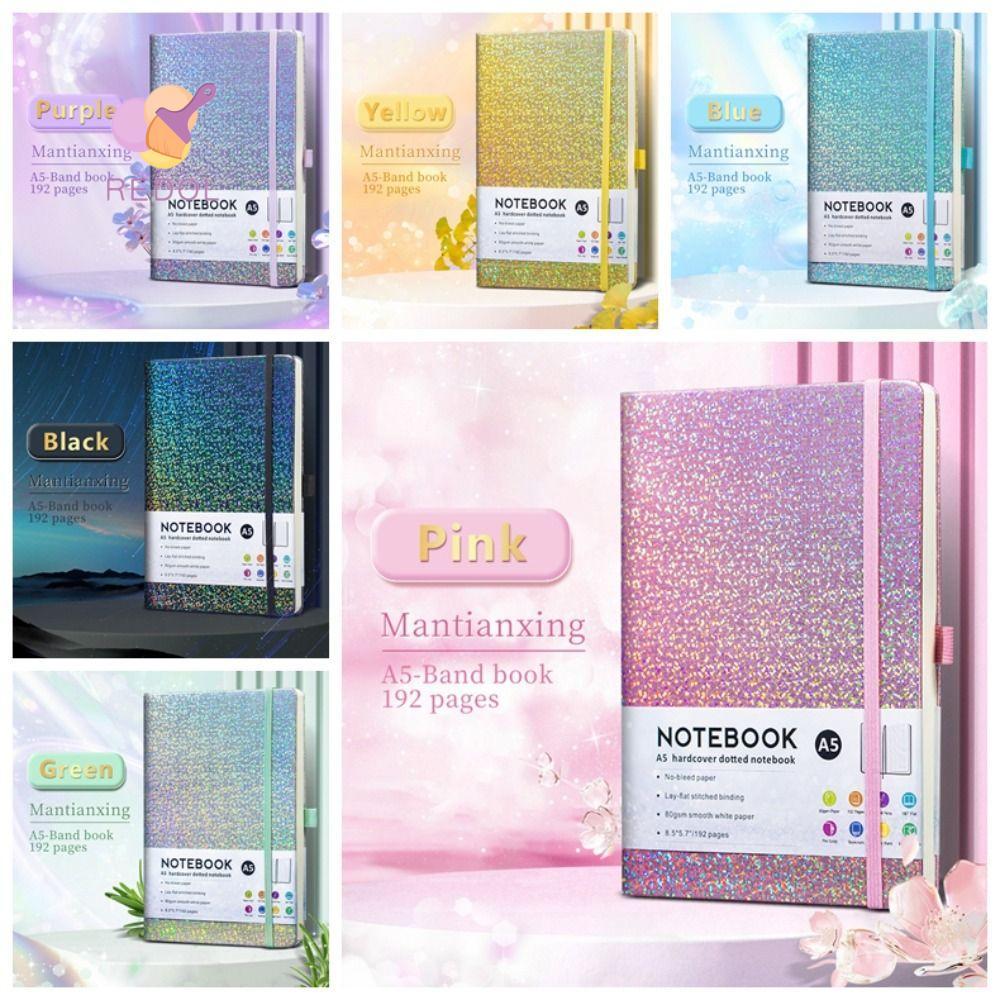 REPKG Bling Notebook, Notepad A5 Long Lanh Journal Notebook, Chất Lượng Cao 192 Trang Lót Sparkle Co