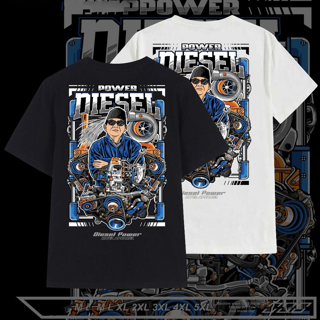 Áo thun Diesel Power Động cơ Diesel Quần áo đua Áo thun