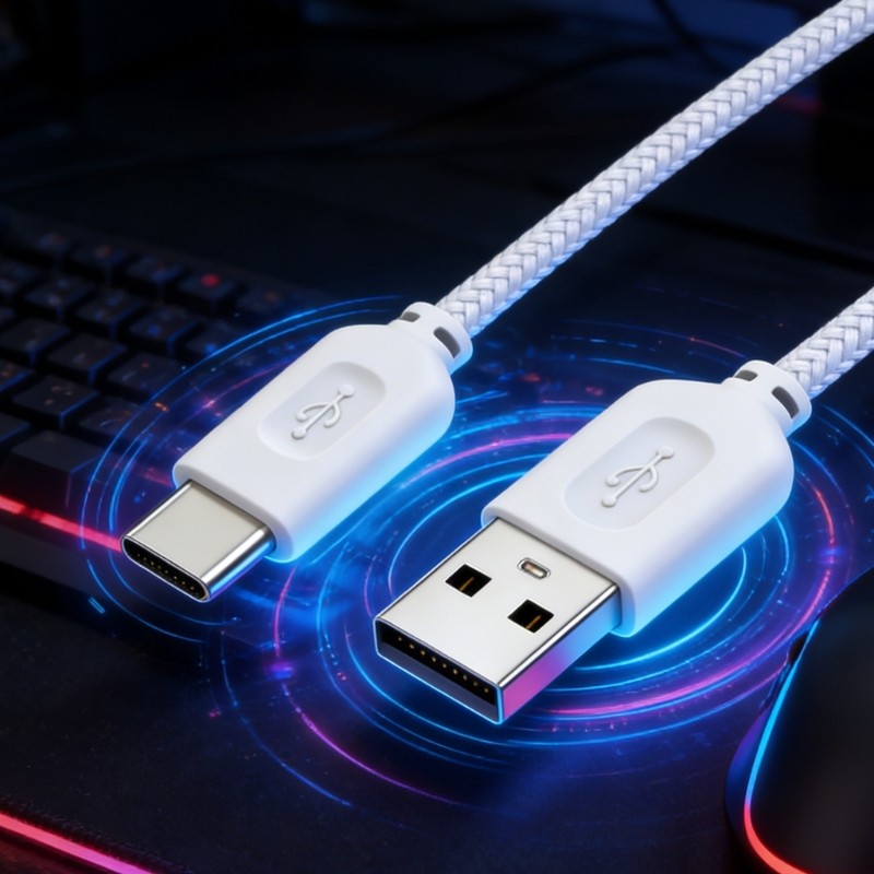 Cáp USB linh hoạt QUU 2M cho thiết kế chuột chơi game cuối AW720M AW620M