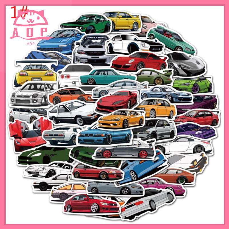 [ADP] 50 Chiếc JDM Ô Tô Graffiti Stier Guitar Vali Ván Trượt Stier (Đồng chơi)