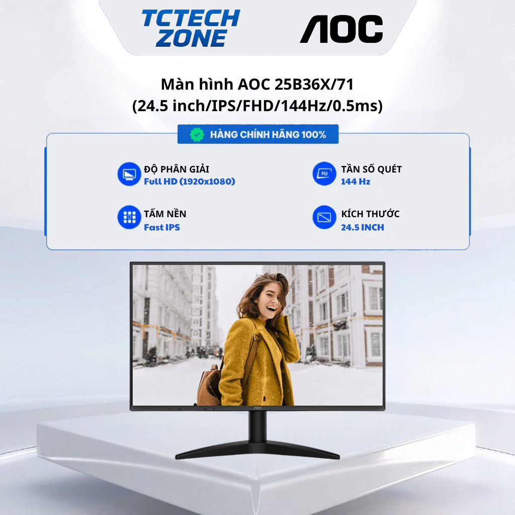 Màn Hình AOC 24B36X - 24B15H3/71 - 25B36X/71 - 27B36X/71 - 24G50Z/71  (24/25/27 inch - IPS - FHD - 0