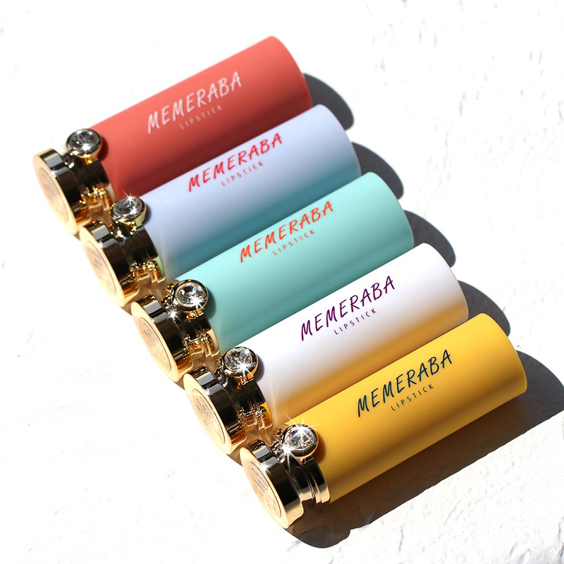 MEMERABA Trái Cây Macaron Son Môi Dưỡng Ẩm Dưỡng Ẩm Yan Jiu 's Shop Nữ Sinh Phong Cách