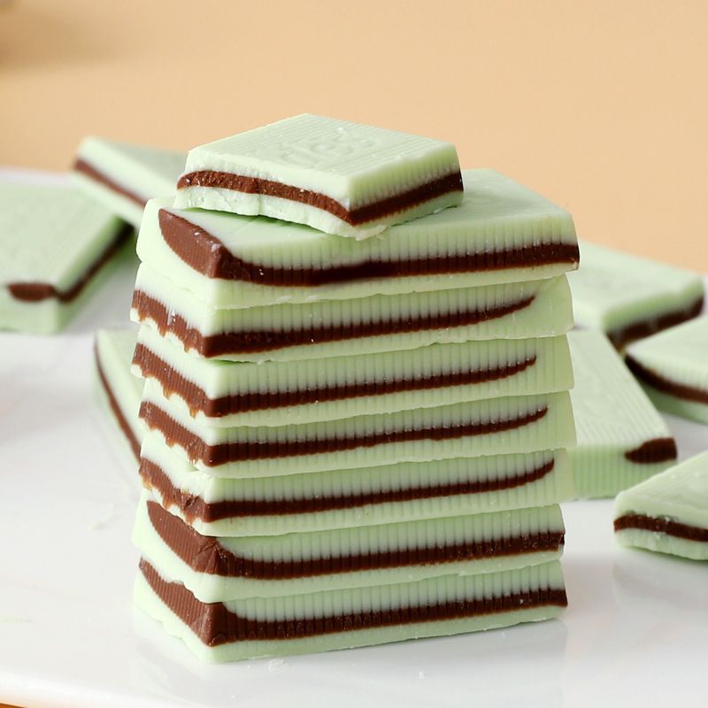 Đồ ăn nhẹ nhập khẩu Mỹ Andes Andes Đơn hai lớp Hương vị sữa bạc hà Sandwich Sôcôla Andes 28 miếng 4 