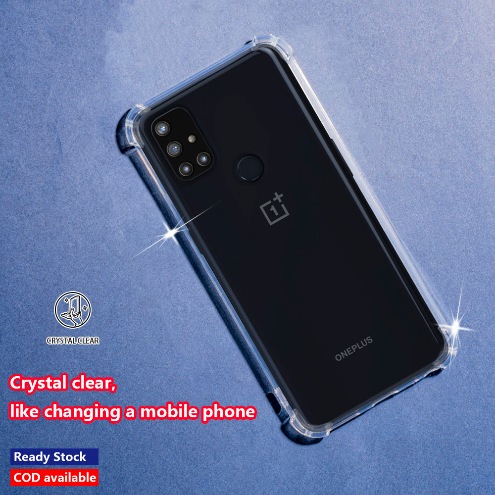 OnePlus Nord N10 5G BE2029 BE2025 BE2026 BE2028 Crystal Clear Jelly Case AirGuard Corner Soft TPU Vỏ