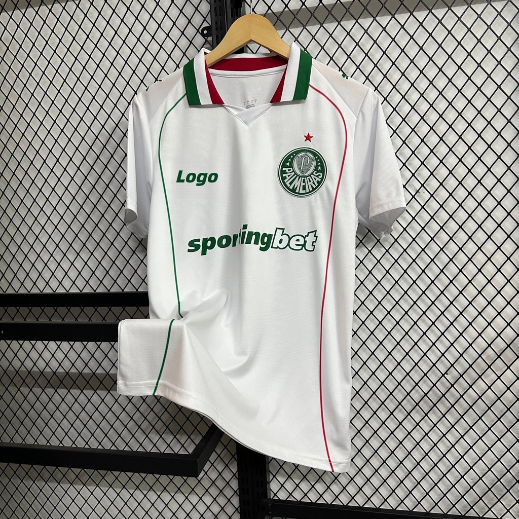 Áo thun bóng đá Palmeiras away dành cho nam, phiên bản người hâm mộ, tay ngắn