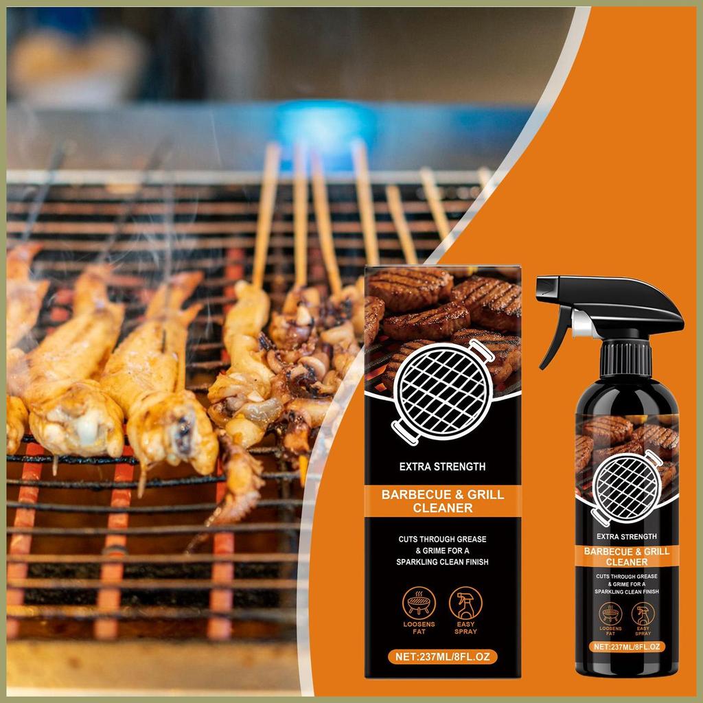 Xịt làm sạch và tẩy nhờn Bbq BBQ Grill Cleaner 8Fl Oz Dung dịch làm sạch xà phòng Dung dịch tẩy lâu 