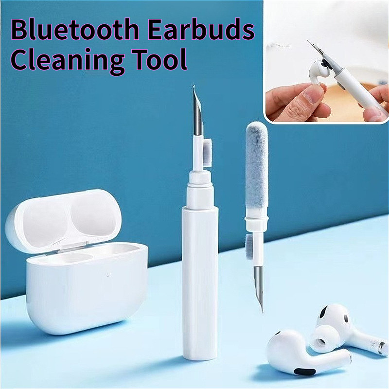 Răng Xanh Tai Nghe Dụng Cụ Vệ Sinh Cho Air-pod Pro 3 2 1 Tai Nghe Nhét Tai Bộ Dụng Cụ Làm Sạch Bàn C