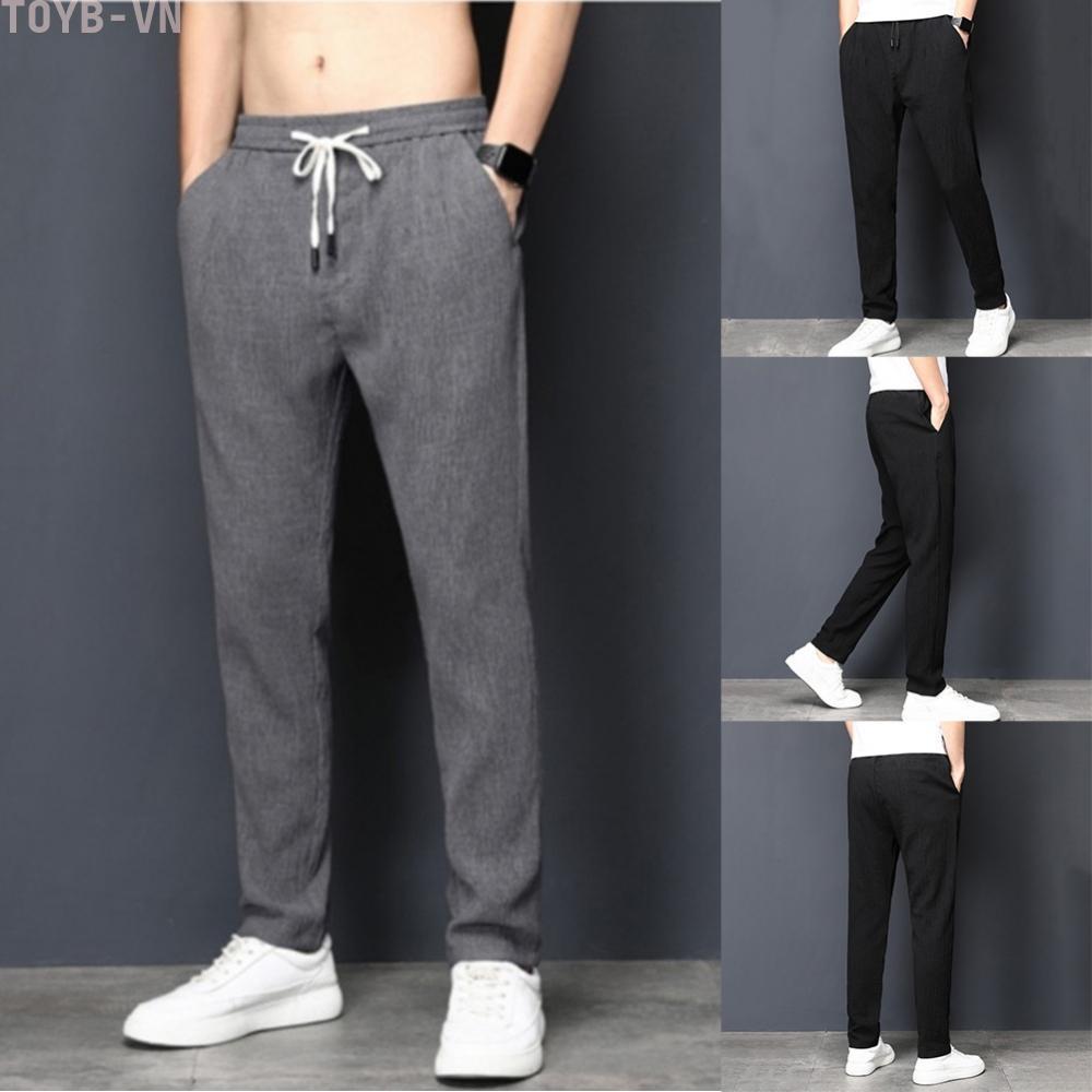 【TOYBOX】Men's Jogging Trousers for Gym and Fitness with Elastic Waist Stylish and Casual
