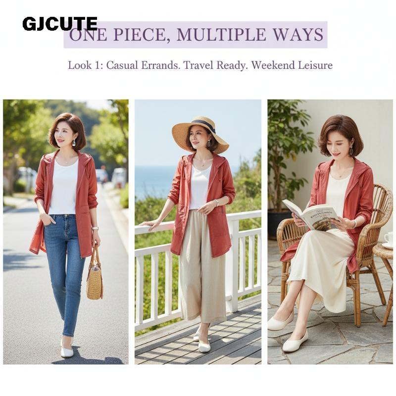 GJCUTE Jacket Nam Chống Nắng và Tia UV, Phù Hợp Mặc Ngoài Trời