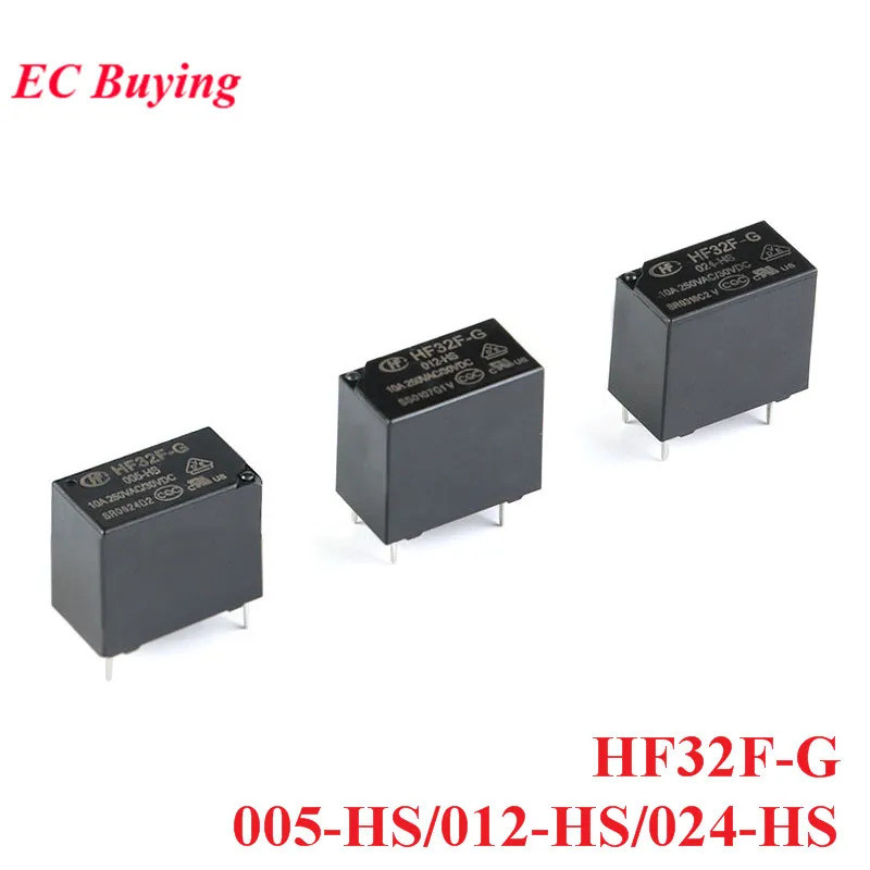 EC buying 5 Cái / Lô HF32F-G JZC 32F-005-HS JZC-32F-012-HS JZC-32F-024-HS DC 5V 12V 24V Rơ Le Nguồn 