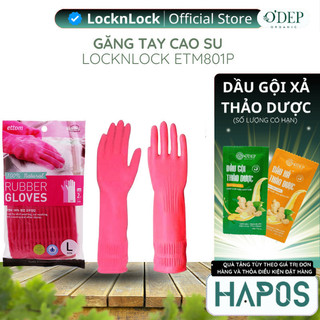 Găng tay cao su LocknLock ETM801P cao su tự nhiên size L 39cm - HAPOS LHL