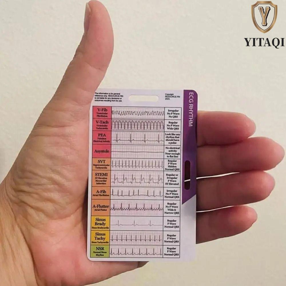 Thước đo tự đo YITAQI Ecg, Đo lường chính xác Ecg / Thẻ bỏ túi nhịp điệu ekg, ECG nhựa / EKG Giải th