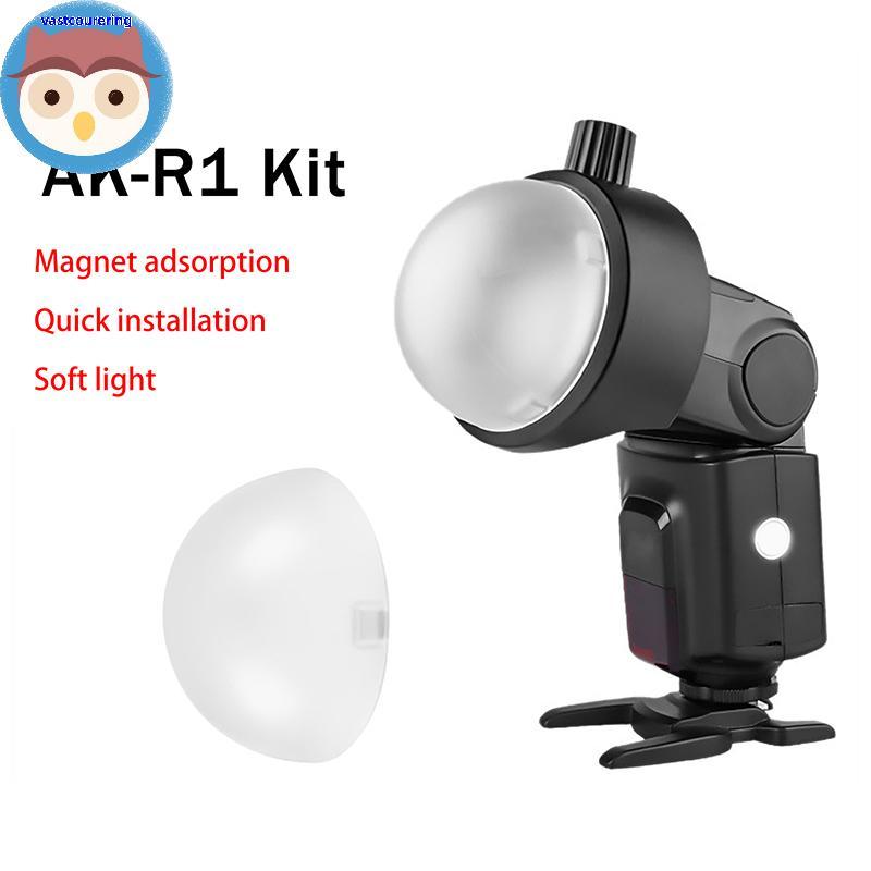 Vast 1Pc AK-R11 Máy khuếch tán vòm từ tính thay thế cho đèn flash đầu tròn V1 / cho AD200 / AD200Pro