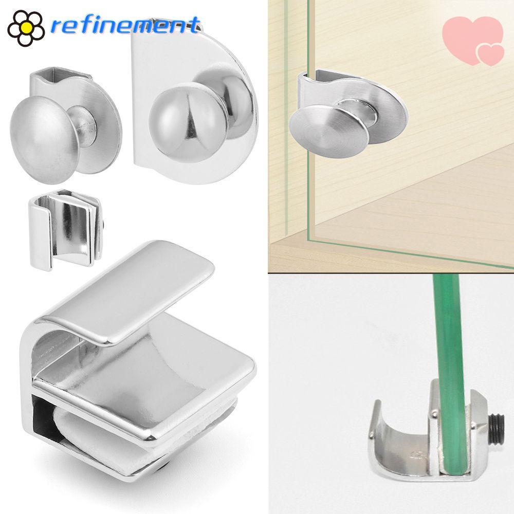 REFILINEINEER Glass Door Handle Board Hỗ trợ Plank Clip Trưng bày cho nội thất văn phòng Phần cứng n