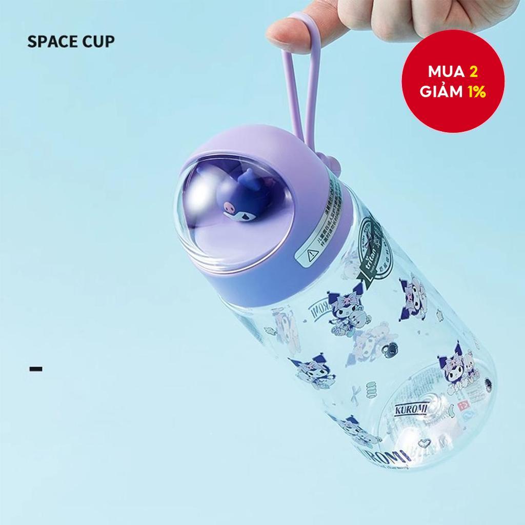 MINISO Sanrio Space Series - Cốc Tumbler vũ trụ 500mL Kuromi Quà tặng sưu tập 12cm × 22cm
