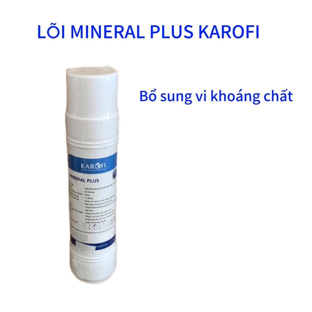 (Tặng lọ thử PH)￼Lõi Lọc Nước MINERAL PLUS KAROFI - Hàng  - cho máy lọc D528,D15, D66s, X58,X18,X29,
