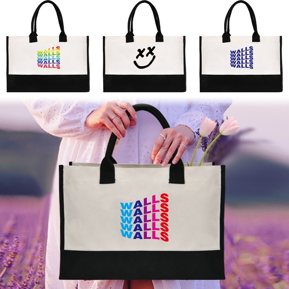 Hot Handbag  Jute Tote Bag Women Handbag  Shopping Bags Large Size Grocery Bags Eco-Friendly Bag