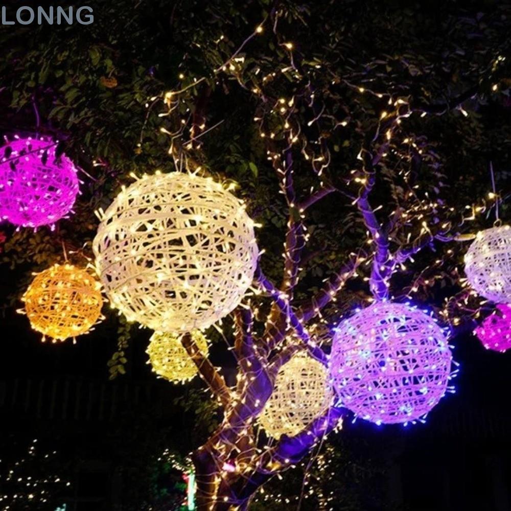 Đèn bóng mây LONNG Festoon, Đèn treo trang trí sân vườn LED 220V, Bóng mây năm 20 / 28CM Ramadan Fes