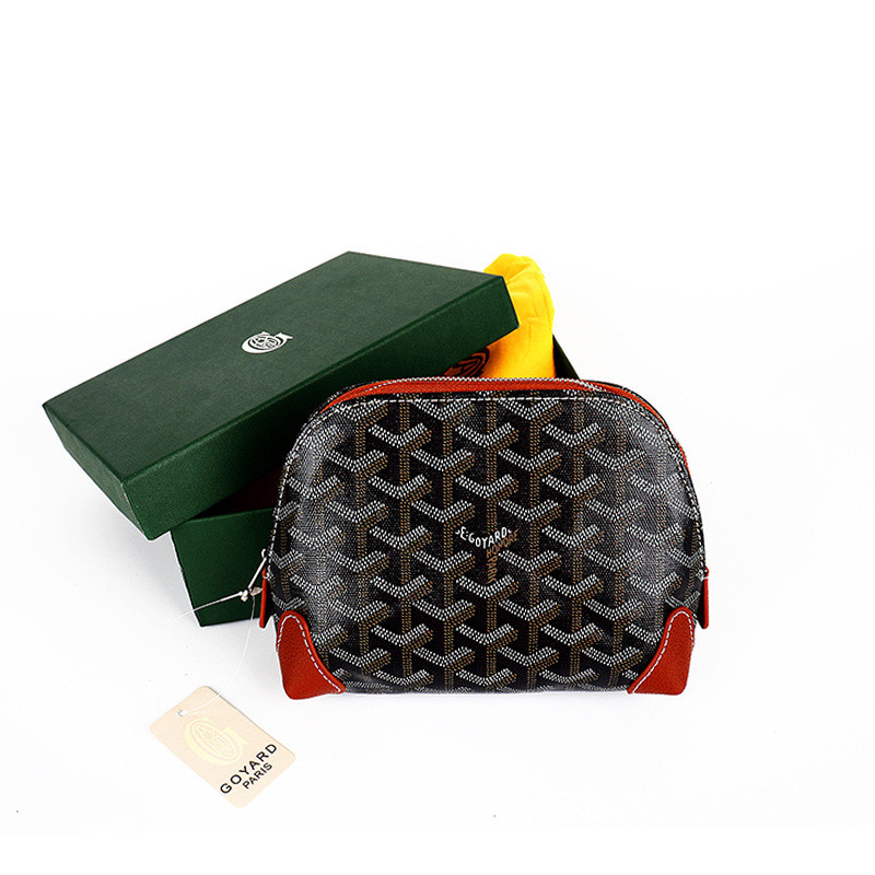 GO#Y Storage Shell Makeup Bag Urban Simple Dog Tooth Zipper Clutch Bag Unisex Printed Coin Purse