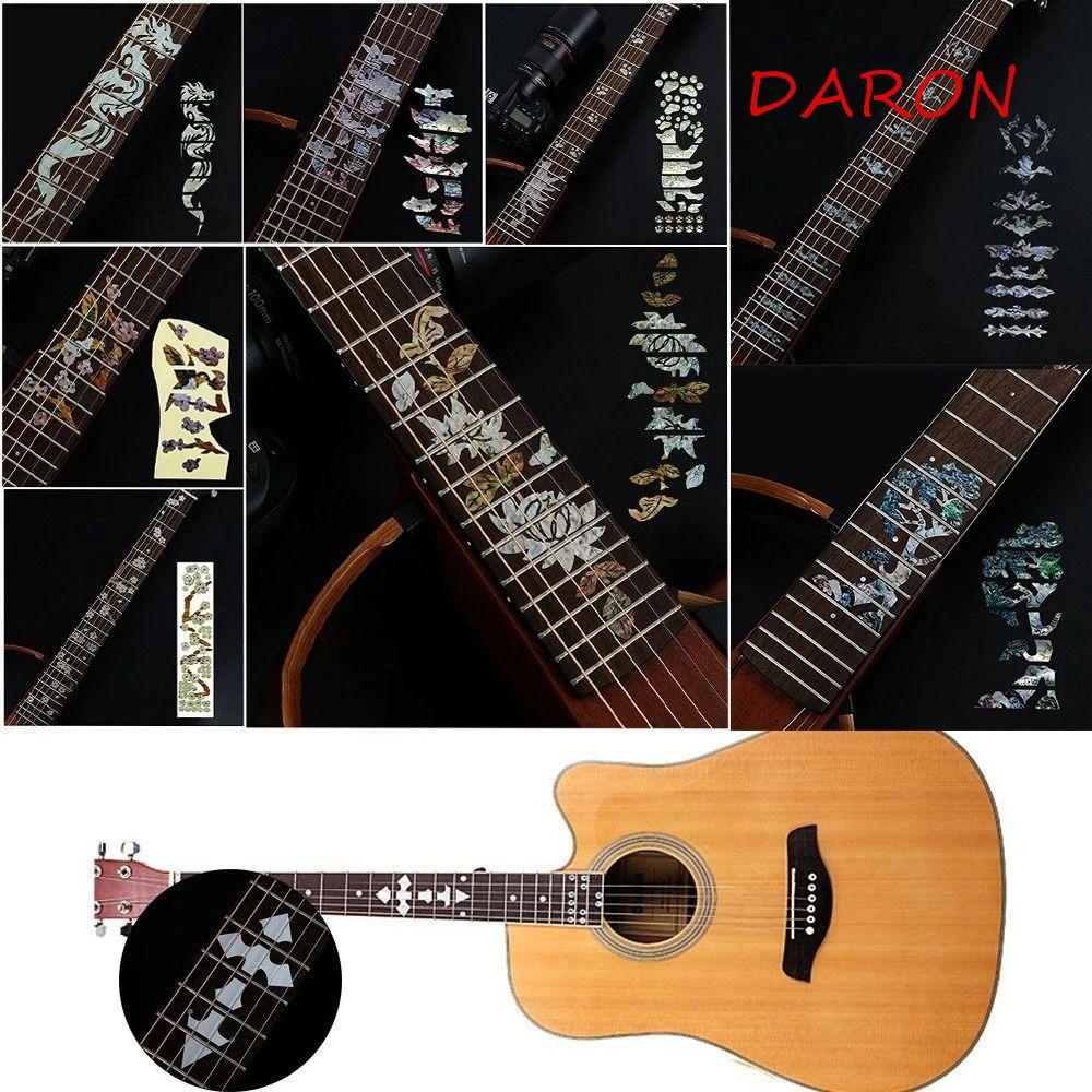 DARON Cross Inlay Đề Can Siêu Mỏng Guitarra Phụ Kiện Guitar Inlay Miếng Dán Đàn Guitar Điện Bass PET