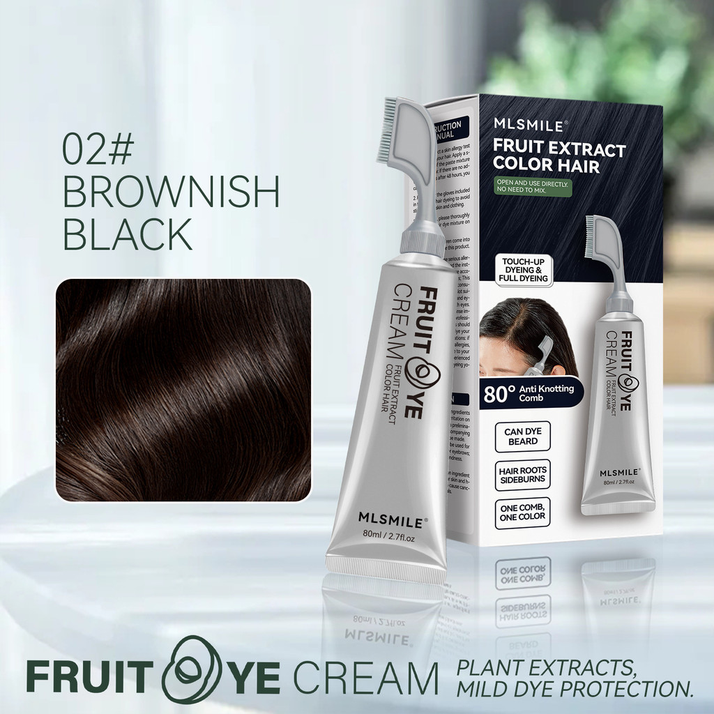 Life Fruit Dye Cream No Blend Hair Dye White Hair Re-Dyeing Black Hair Dye Cream