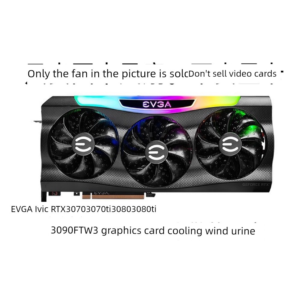 EVGA EVGA RTX3070 3070ti 3080 3080ti 3090 FTW3 Card Đồ Họa Quạt Im Lặng