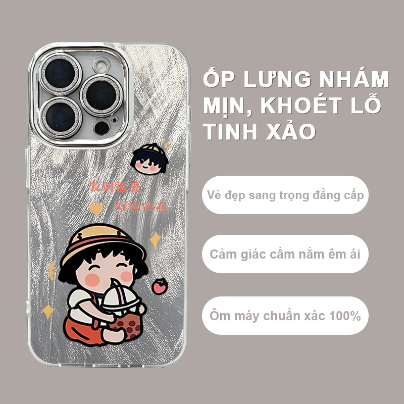 Ốp Lưng iPhone Bé Dễ Thương Phát Tài Bị Yêu, May Mắn Thường Đến  iP 11/12/13/14/15/16/17/Plus/Air/Pr