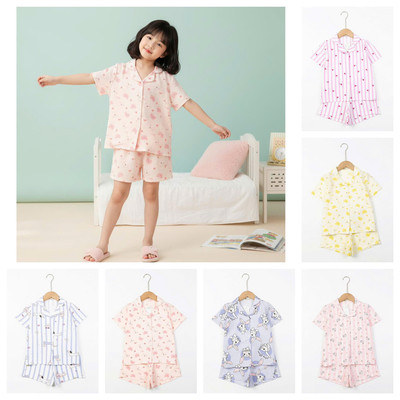 Bộ mặc nhà, thoải mái pijama hè,  LITIBABY bé gái khoảng 8 đến 16 tuổi PH575