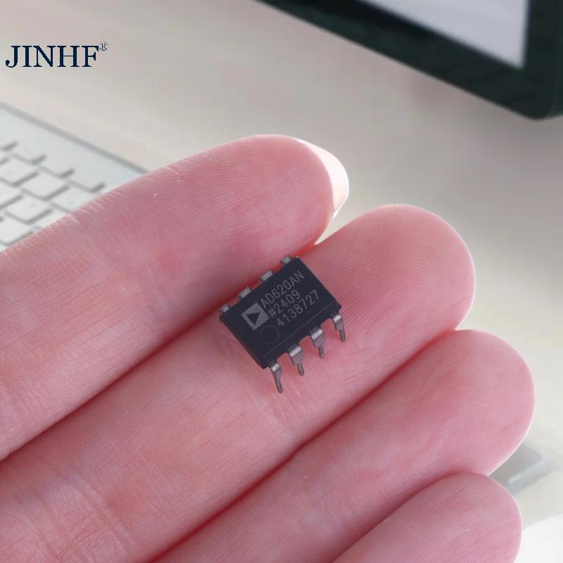 JINHF 1 Cái DIY Phụ Kiện Mới AD620ANZ AD620AN AD620 DIP8 Bộ Khuếch Đại Dụng Cụ Điện Tử HOT