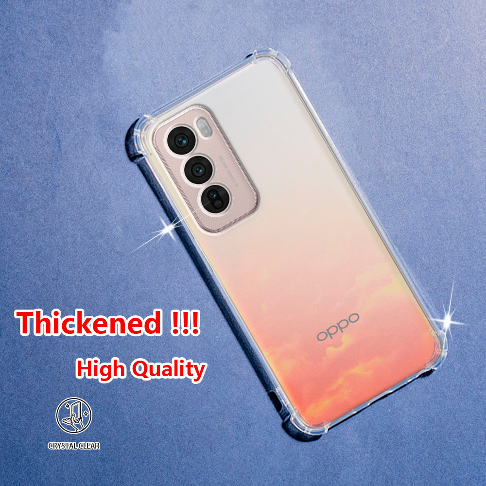 Ốp lưng Oppo Reno12 Pro 5G CPH2629 PJW110 CPH2625 Crystal Clear Jelly Case AirGuard Corner Soft TPU 