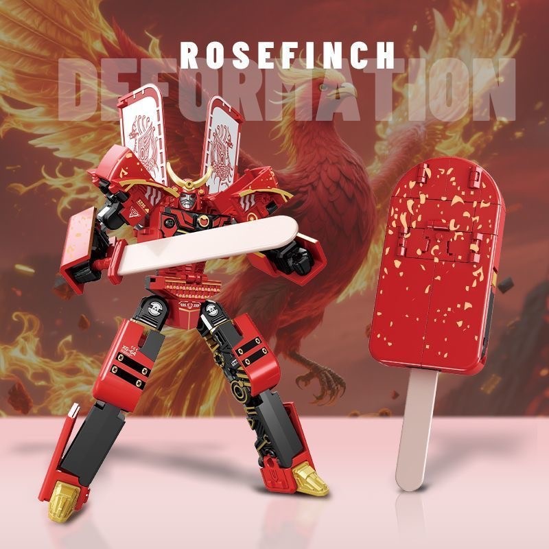 Robot biến hình Ice Cream Samurai – 2 chế độ: Robot Warrior & Samurai Armor – Đồ chơi làm dịu trí nã