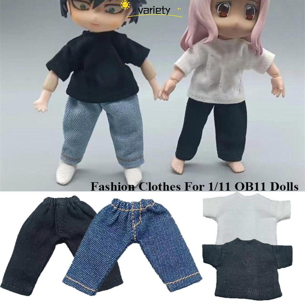 Quần búp bê thời trang VARIETY, Áo thun quần áo búp bê Mini thời trang, Phụ kiện búp bê dễ thương ch