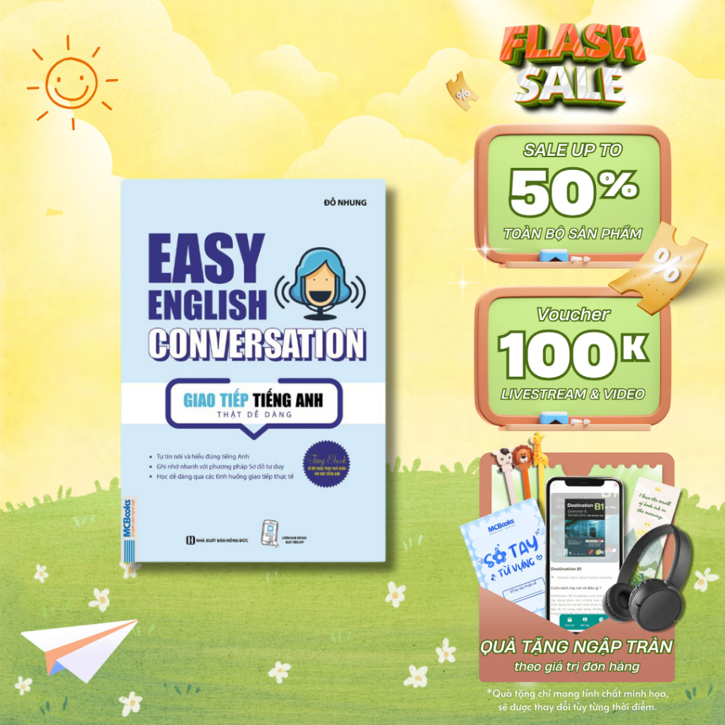 Sách - Easy English Conversation – Giao Tiếp Tiếng Anh Thật Dễ Dàng - MCBooks