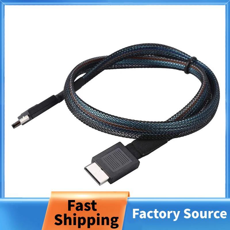 Cáp PCIE4.0 MINI SAS 24Gbps Cáp nối dài dữ liệu Oculink SFF-8611 sang SFF-8611 Đường truyền dữ liệu 