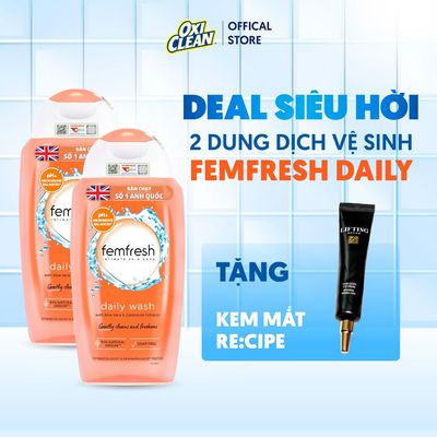 [DEAL HỜI] Combo 2 Dung Dịch Vệ Sinh Phụ Nữ Femfresh Daily Intimate Wash Sạch Dịu Nhẹ Tươi Mới Cả Ngày Dài 250ml
