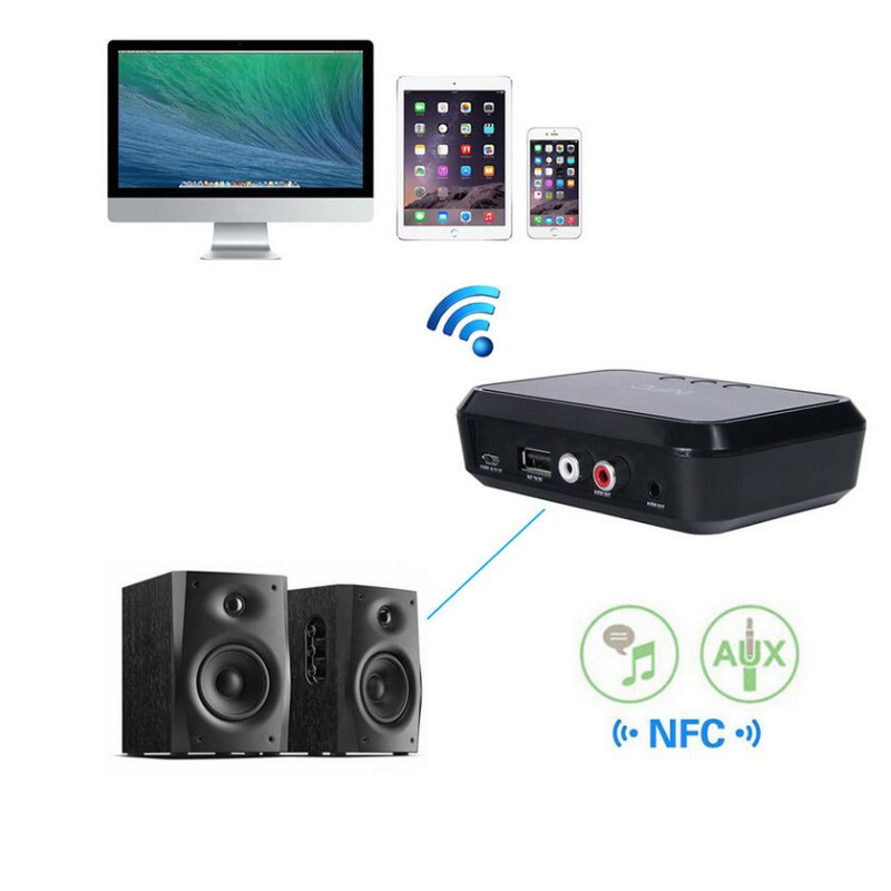 Bộ thu âm thanh không dây B10 NFC BT 5.0 EDR Bộ chuyển đổi âm thanh không dây có giắc cắm RCA 3,5MM 