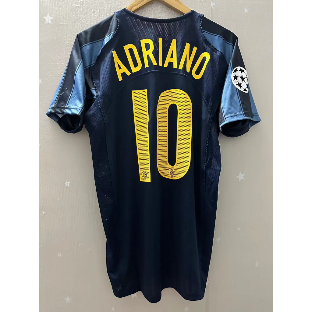 S-XXL [Phong cách mới] 04-05 Inter Milan ADRIANO VERON Áo thun bóng đá cổ điển thứ ba Áo bóng đá tùy