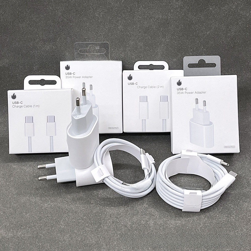 Bộ sạc Apple 35W Thích hợp cho điện thoại di động iPhine16 Sạc nhanh 15pro 35W Đầu sạc PD tiêu chuẩn