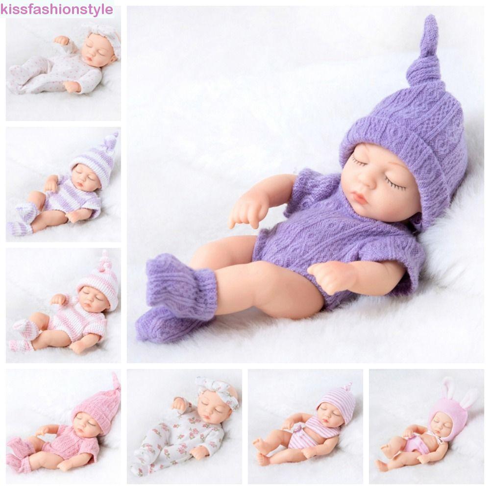 Búp bê trẻ sơ sinh KISSFASHIONSTYLE, Búp bê trẻ mới biết đi bằng silicon mềm mại, Búp bê sơ sinh sốn