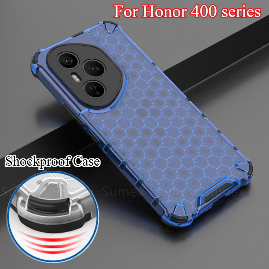 Ốp Điện Thoại Túi Khí Chống Sốc Cho Honor 400 Pro Honor400 Lite 5G Họa Tiết Tổ Ong Vỏ Trong Suốt Thờ